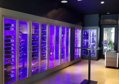 Parete Vino, vitrines à vin réglable en multi-températures